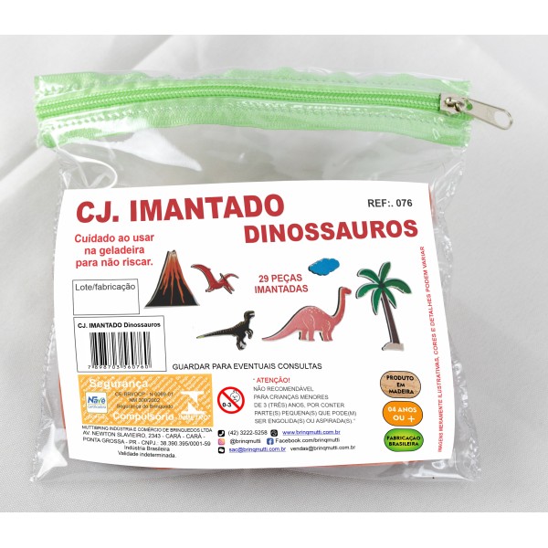 Conjunto Imantado Dinossauros